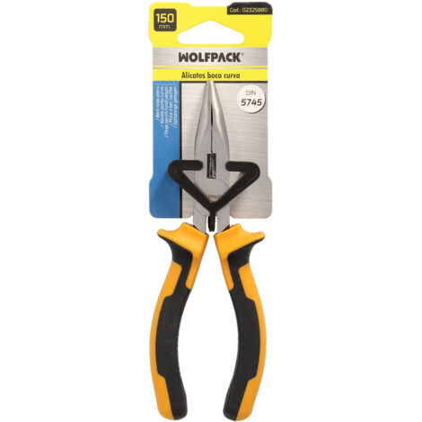 Alicates à Bouts Ronds HR 160 Mm - Poignée Bimatière Confort, Acier Cr-V, Parfait Pour Le Bricolage Et La Serrurerie