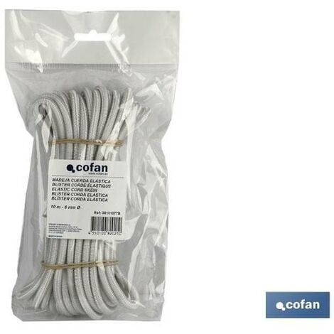Compra Cuerda Elastica (Latex 1ª) 6mm Blanca Cofan al mejor precio