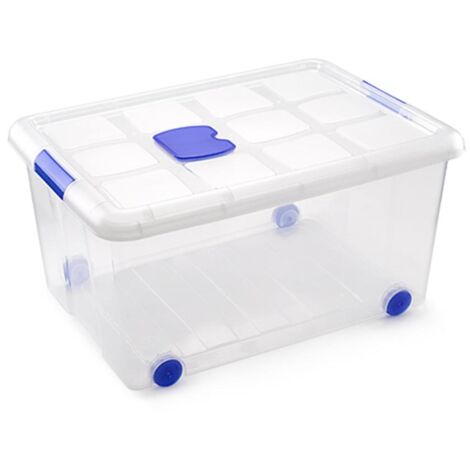 PLASTICFORTE caja plastico n5 57 litros 11213 , Caja plástico n5 57 litros 11213Fabricado en plástico de alta resistenciaPerfecta para guardar su cosasIncluye cierre he