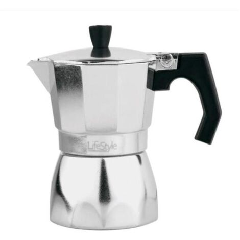 Cafetera De Aluminio 6 Tazas, Fácil De Lavar, Duradera Y Apta Para Inducción - LOGUI