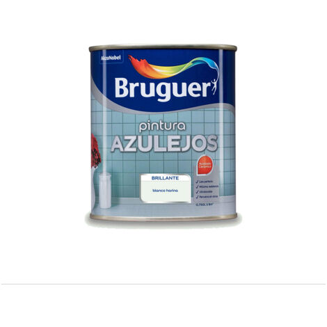 Esmalte Azulejos Brillante Blanco Harina 0,75L 5075264 BRUGER