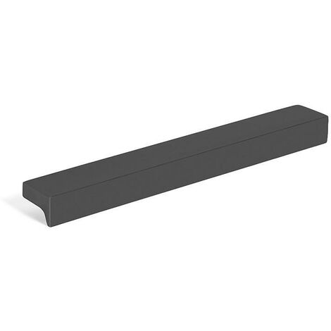 tirador de aluminio modelo leman acabado negro mate dist. agujero dist. 64mm.