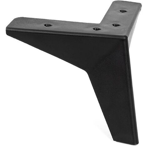 pata plástico modelo togo 130x130 acabado blanco mate, negro mate, madera acabado negro mate altura h100 (caja 220)