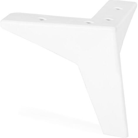 pata plástico modelo togo 130x130 acabado blanco mate, negro mate, madera acabado blanco mate altura h120