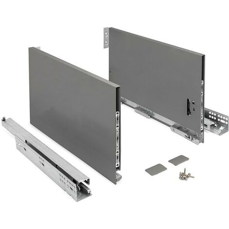 cajón qube h250 extracción total acabados antracita/blanco m350-m500 acabado antracita medida cajón 350