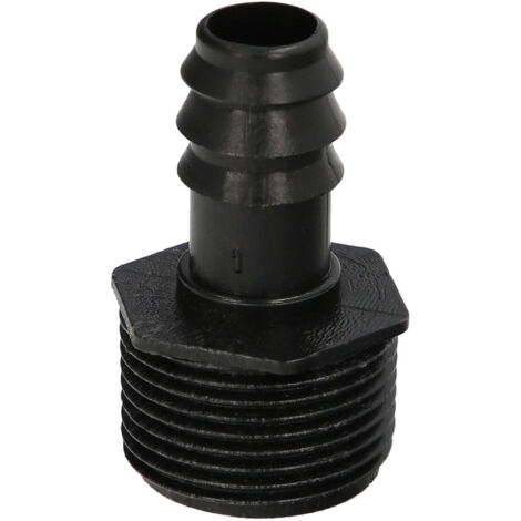 union rosca macho 3/4 a toma para tuberias goteo ø 16 mm. (bolsa 100 uds) riego por goteo, microaspersión, riego nebulizacion (1/5)