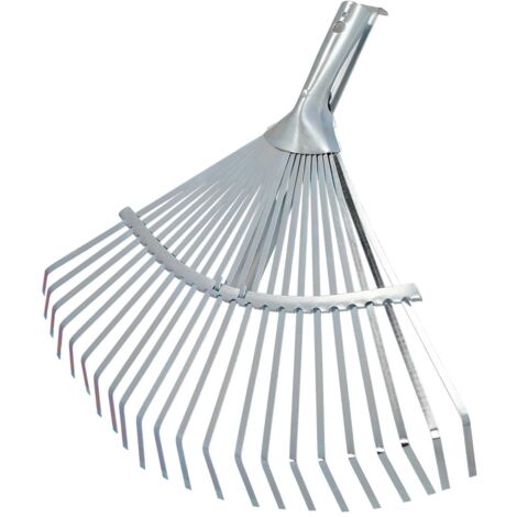Papillon – Rastrillo metálico regulable 31,5 a 43,5 cm – Acero de alta calidad – Púas flexibles para limpieza de hojas y tierra – Ajuste mediante palomilla (1/6)