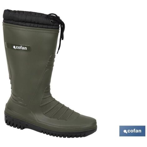 Bota De Agua De Seguridad Cofan – Color Verde, Talla 44, Puntera Y Plantilla De Acero, Normativa S5, Para Trabajo Y Exterior