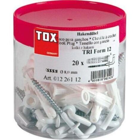 tox-01226112-tarro de 20 tacos trika (8x51) + 20 alcayatas will-l (5,0x70)