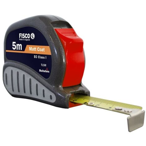 fisco-tv5m-sr-flexómetro clase i con caja abs con empuñadura de goma tri-lok (5x25)