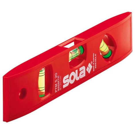 Nivel de burbuja torpille 20 cm - Sola PTM 5 20
