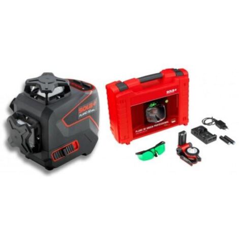 sola-plano3dgreenpro-nivel láser de líneas 360 con gafas y soporte para pared plano 3d green professional (1/2)