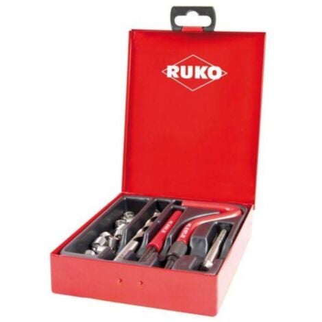 ruko-244205-juego de 18 piezas para reparación de roscas m10 procoil