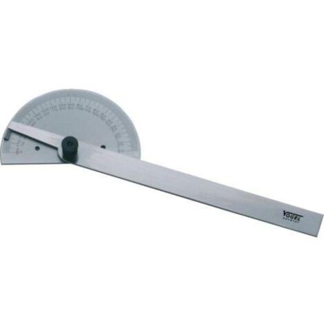 VOGEL 322541 TRANSPORTADOR DE ÁNGULOS ACERO INOXIDABLE. CUADRANTE Ø 80 MMXLARGO 150 MM