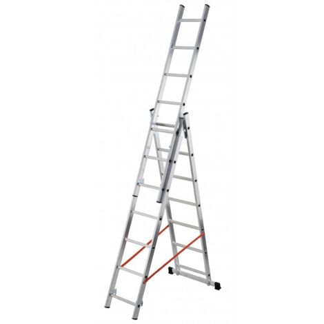 GIERRE AL405 ESCALERA 3 TRAMOS COMBINADA DE ALUMINIO MODULA 3X7 ALTURA MÁX. DE TRABAJO (cm) 624 (1/5)