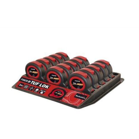 fisco-tk3m-flexómetro clase ii a prueba de impactos tuf-lok (3x13) en mm y bandeja con 45 uds. (caja 45) (1/3)