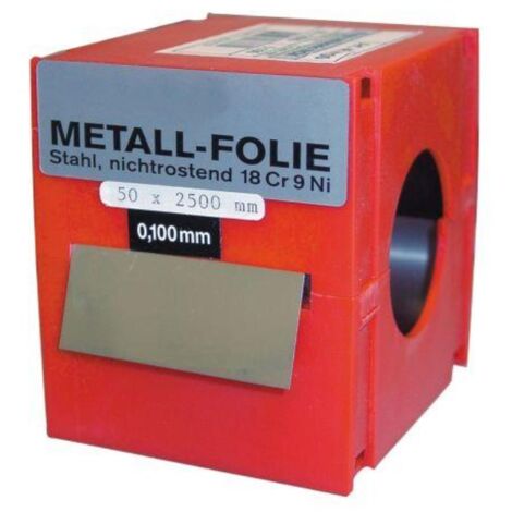 vogel-464400-rollo fleje calibrado 2.5 m x 50mm inox (espesor 0,4 mm)