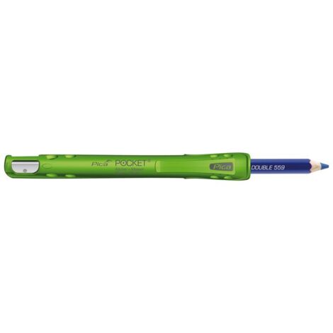 PICA 505/01 CONJUNTO FUNDA PICA POCKET + LÁPIZ PICA CLASSIC CARPINTERO DE 240 MM TIPO Blanco y negro