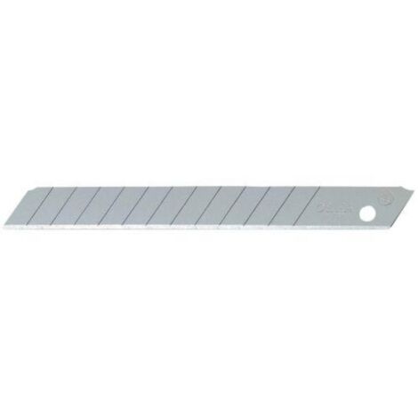 olfa-ab-50b-pack de 50 cuchillas troceables 9 mm plateadas en blister