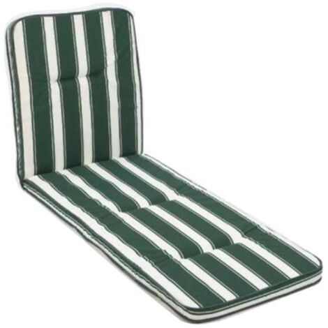 ANJOSA cojin cama rayas verdes 180x54x3 cm , Cojín cama rayas verdes 180 x 54 x 3 cmIdeal para hamacaApto para exterioresMedidas: 180 x 54 x 3 cm.