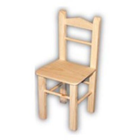 ARTEMA silla infantil madera 29 cm , Silla infantil de madera de 29 cm. -Fabricadas en madera sin tratar que podrás barnizar o pintar con los colores favoritos de los más pequeños. (1/2)