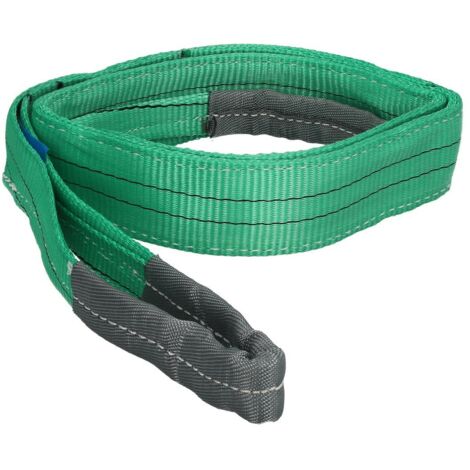 Eslinga Plana Doble Banda 2.000 Kg. 2 Metros Color Verde