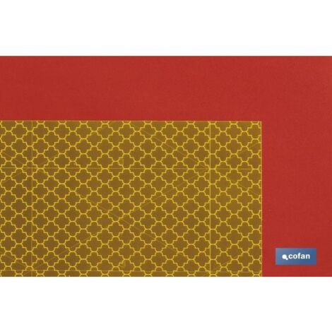 pack de 2 uds. placa adhesiva v-6 para vehículo largo 565 x 200 mm
