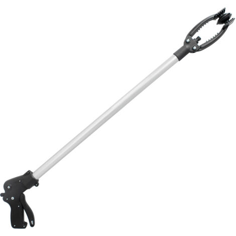 pinza coger objetos 88 cm de aluminio con ventosas y seguro de bloqueo