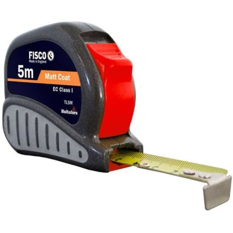 fisco-tl10m-flexómetro clase i con caja abs con empuñadura de goma tri-lok (10x25)