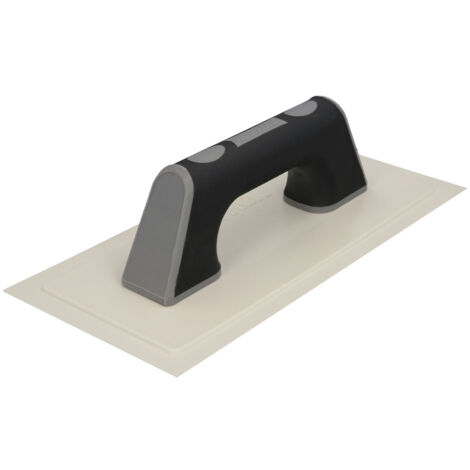 WOLFPACK LINEA PROFESIONAL Llana/Talocha Con Mango de Plastico ABS Borde Flexible. Especial Lechadas. Base 280x140 mm. Mango Ligero y Ergonomico