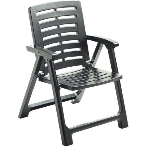 SILLON PLEGABLE RESINA REXI ANTRACITA