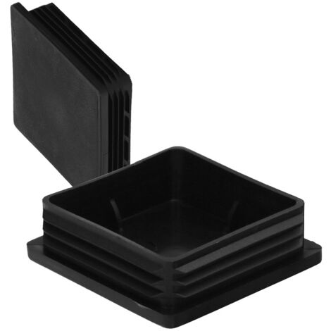Contera Interior Plastico Cuadrada 80x80 mm. Color Negro Bolsa 25 Unidades. (1/5)