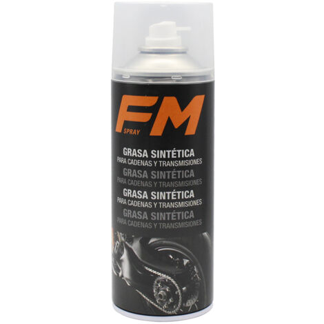 FM grasa cadenas spray seco con teflon 400ml bote , Grasa para cadenas en spray con teflón FM Se trata de una grasa sintética translúcida que no mancha y no deja residuos I