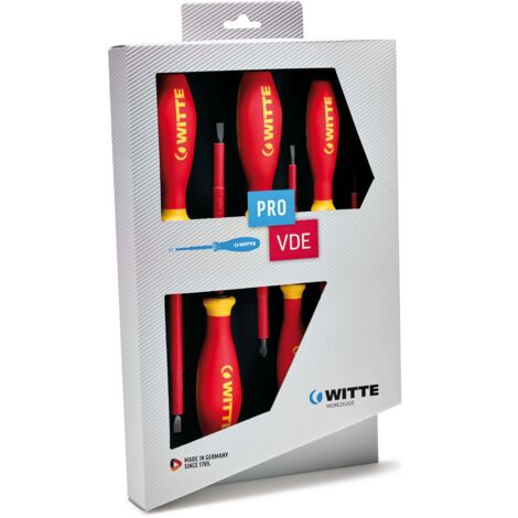 Set de Destornilladores WITTE Phillips Plana 6 Piezas (6 Unidades)