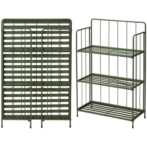 ESTANTERIA PLEGABLE 58x27x90 CM METAL NEGRA