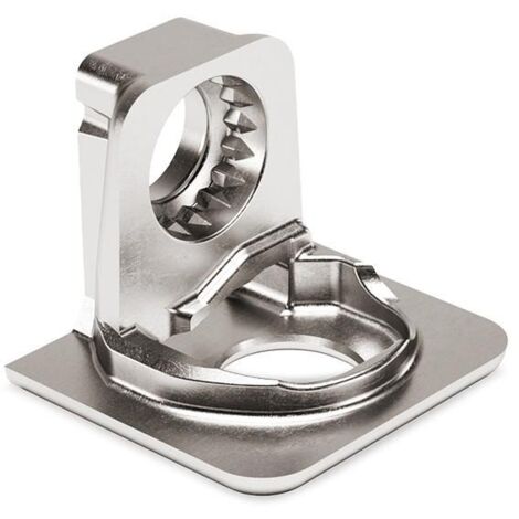 soporte lateral  zamak pk2 con taladro ø6mm acabado niquel espesor 16
