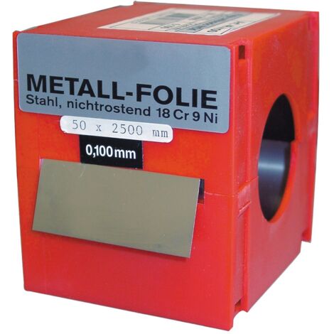 VOGEL ROLLO FLEJE CALIBRADO 2.5 METROS X 50MM INOX ESPESOR (mm) 0.18