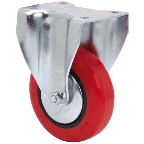 RUEDAS ALEX rueda fija  17bh80cp-ppi poliamix-poliur.rojo eje liso (1/2)