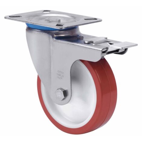 rueda giratora placa fr.inox.10zvlifd80-pol poliamix blan.-poliur.marron liso (1/2)