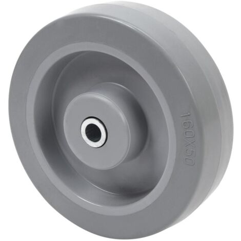 RUEDAS ALEX rueda pgr100-12-40 goma elastica gris eje rodillos (1/3)