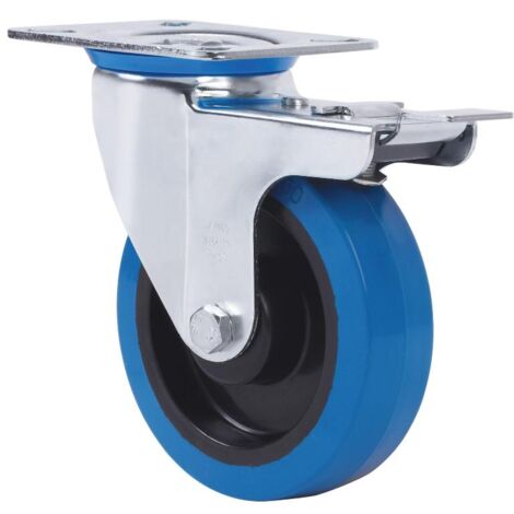 rueda giratora placa freno 10zvfd125cp-pgmsb poliamix-goma azul bolas ah negr (1/2)