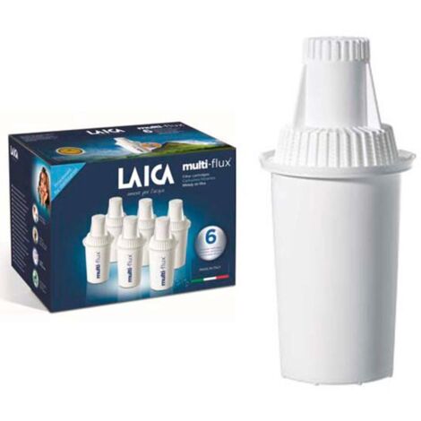 LAICA filtros jarra multiflux f6a3 caja 6 , Caja 6 filtros jarra purificadora Laica. -Reduce la cal y prolonga la vida de la cafeteraCompatibles con las principales marcasN