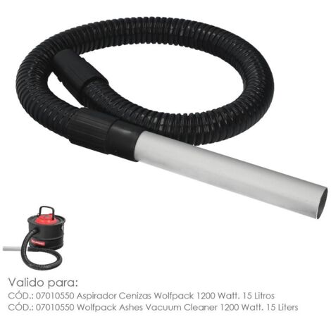 tubo con lanza para aspirador de cenizas aspirador cenizas wolfpack 1200 watt. 15 litros (codigo 07010550)