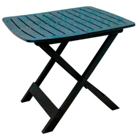 PROGARDEN mesa plegable tevere 79x72 cm antracita , Mesa plegable 79 x 72 cm Tevere antracitaEfecto maderaFabricado en polipropilenoMedidas: 79 x 72 x 70 cm. -Soporta h