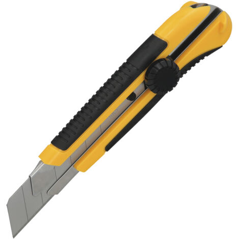 WOLFPACK LINEA PROFESIONAL cutter ancho profesional hoja acero sk5 25mm.
