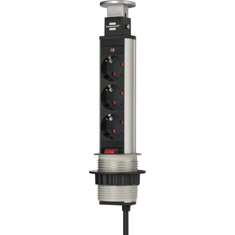 brennenstuhl-1396200003-base mxfaltiple retráctil para mesas tower power