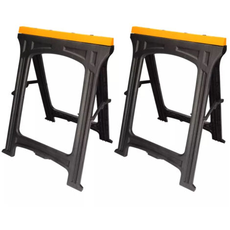 HOTECHE caballete plastico 820x605x450mm set 2 , Set de 2 caballetes de plástico Hoteche Ideal para proyectos de bricolaje, carpintería o construcción Fabricados en PP sopo
