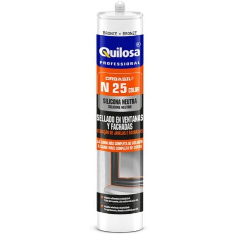 QUILOSA silicona neutra. elegir color. color silicona gris ral 7011