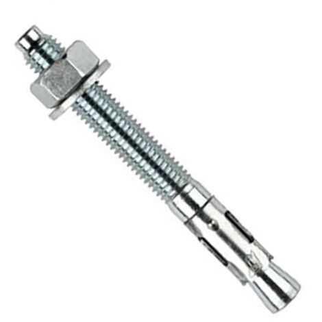 Taco Tornillo Macho 12X075Mm Metal Cincado M.T.A. 50 Pz Index