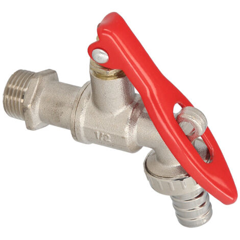 grifo esfera 1/2  con sistema de bloqueo por candado grifo jardin exterior, grifo con bloqueo y conector manguera